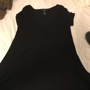 Forever 21 black t-shirt dress size S
